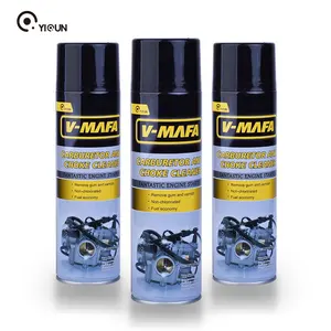 Cuidados de carro com limpeza de carpas, acessórios para carro, spray de limpeza forte injetor de carburador com 450ml