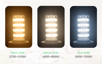 Ampoules LED G4/G9 à haute efficacité énergétique 3W AC100-240V, ampoule de type maïs pour usage professionnel, avec certifications CE/ROHS, fournies par un grossiste chinois