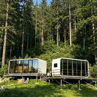 Maison conteneur modulaire préfabriquée Apple Cabin de 20 pieds/40 pieds, design moderne, étanche, portable, pour appartement, bureau, hôtel, villa