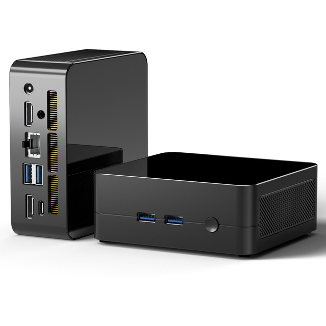 Amd Ryzen R5-3550H Mini Host Portable 4K3 Mini PC 16GB GDDR4 Video Memory DDR4 RAM SSD Hard for Office Gaming Theater Industrial