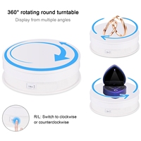 Nouveau design PULUZ, support de présentation rotatif à vitesse réglable de 15 cm, capacité de charge de 3 kg