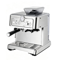 ANBOLIFE Cafetera Espresso 3 en 1, 20 Bares, Molinillo Integrado, Espumador de Leche, Café de Goteo, Cold Brew, CE CB OEM ODM