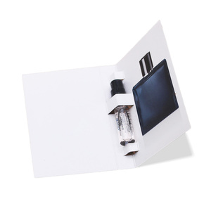 ZL Cheap Custom Logo Printed Private Brand Small Size Pocket Perfume Sample Trial Pack Professional Packaging Paper Card