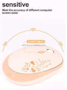 Nuevo conjunto combinado de teclado y ratón colorido degradado de teclas redondas Retro de tamaño completo con diseño IP de dibujos animados - Product Image 5