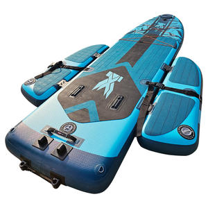 Rafting en eau vive en plein air, pêche, kayak <span class=keywords><strong>gonflable</strong></span> pliable, pagaie, SUP, deux plateformes flottantes, capacité de charge de 200 kg, eau - Product Image 1