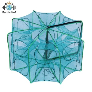 Filet de pêche pliable pour attrapeur de crevettes, piège à crabes, crevettes, écrevisses, anguilles et autres poissons - Product Image 2