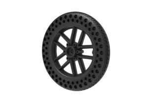 Roues de fauteuil roulant Nedong 10x1.5, pneus pleins, antichoc, légers, en TPE, sans air, pour une utilisation quotidienne. - Product Image 5