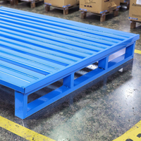 Palette métallique Euro robuste CASE CARTER OEM, conteneur en acier, 4 voies, 1200x1000mm, capacité 1000kg, pour stockage en entrepôt