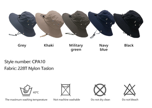 UV protection <strong>Drawstring</strong> Fisherman's Hat Men Women Outdoor Hiking Top Quality Casual Hat Golf Bucket Hat - Product Image 5