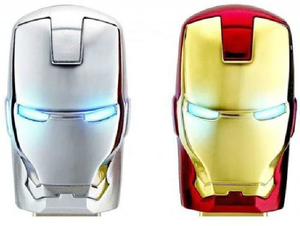 Smart Iron Man Head Blue Eyes Light up Super Hero 64GB <strong>USB</strong> <strong>Flash</strong> Thumb Drive <strong>Storage</strong> <strong>Device</strong> - Product Image 2
