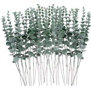 Feuille d'eucalyptus doré artificielle en plastique, simulation de verdure pour Noël, remise de diplôme, intérieur, extérieur, maison, fête, lieu événementiel - Product Image 2