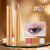 Stick d'ombre à paupières dégradé 3 couleurs, crème scintillante et mate, stylo d'ombre à paupières, maquillage des yeux en une seule étape, stick d'ombre à paupières waterproof, cosmétiques