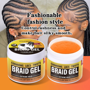 Custom <b>Logo</b> Neat Braid Loc n Twist Gel Private Label for Strong Leave-On Conditioning Shining Hair <b>Jam</b> Braiding Gel - Product Image 2