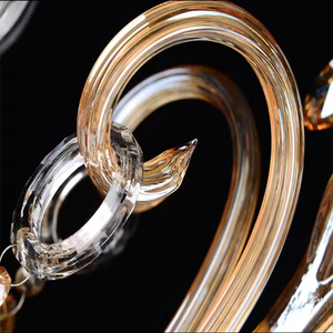 Candelabro clásico de cristal D140CM para hotel, vestíbulo, Villa, iluminación para el hogar con vela de cristal, tamaños medios de lámpara, novedad - Product Image 6