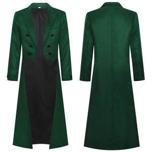 מעיל סטימפאנק רטרו לגברים בסגנון גותי ויקטוריאני, מעיל טוקסידו, תחפושת קוספליי מימי הביניים להופעות במה - Product Image 2