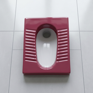 กระโถนโถนขนาดมาตรฐานของอินเดีย: ทรงซัดทอดสีม่วงแดง - Product Image 3