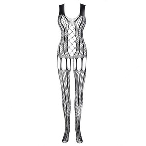 Men <b>Fishnet</b> Bodysuit Openwork Jacquard Pattern Spandex Nylon Spring 2024 - Product Image 2
