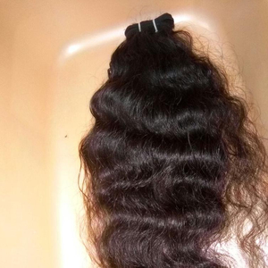 Máquina de cabello crudo 100%, extensión de cabello Remy indio de doble trama de la India, cabello crudo indio Virgen sin procesar - Product Image 1