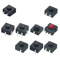 Interrupteurs à bouton-poussoir ronds mini 2 broches 10x10 ON-OFF à commande par lampe torche, auto-bloquants, tactiques, électroniques 1NO1NC pour appareils électroménagers