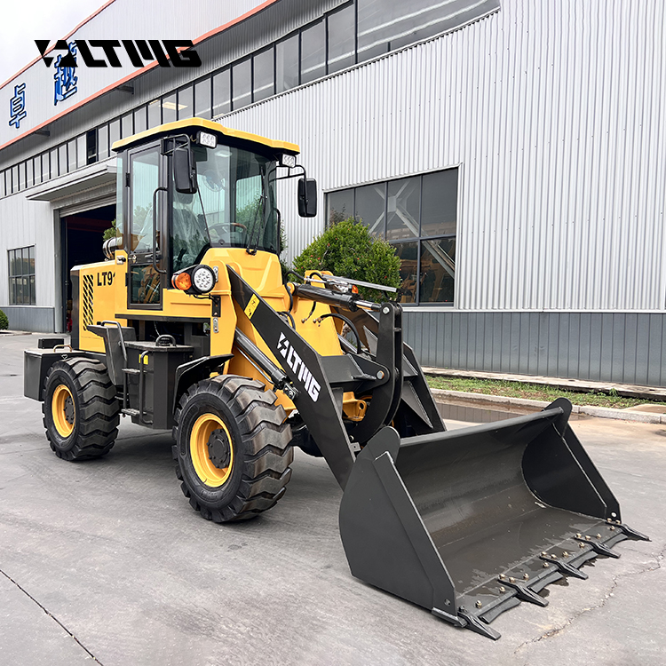 LTMG machine de construction chargeuse compacte sur pneus 1ton 1.5 ton 2 ton boom loaders 3 ton front end loader