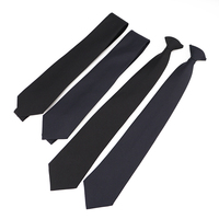 Cravates de sécurité en polyester à clipser, fournisseur d'uniformes officiels ODM/OEM, cravates unies à prix abordable