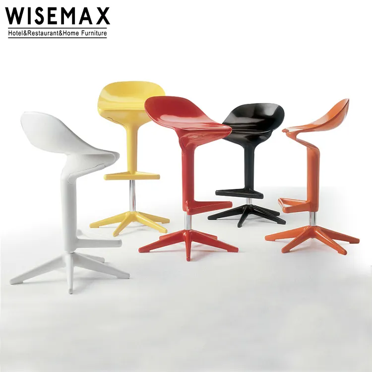 WISEMAX MÖBEL Luxus Design Verstellbarer Hub schwenk löffel Form Lounge Relax Barhocker Theken stuhl