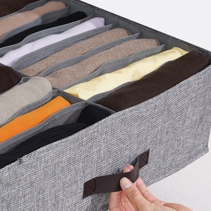 Double-row Compartment Eco-Friendly Fabric Cube Storage <b>Box</b> Clothes Pants Foldable Drawer-style <b>Wardrobe</b> Organizerwholesale - Product Image 4