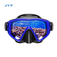 Masque de plongée sous-marine personnalisable JYF en gros, lunettes de natation en verre trempé, mini équipement de plongée