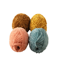 Fil chenille 100 % polyester fantaisie pour tricot et crochet de sacs – Vente en gros