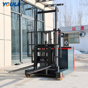 Apilador Eléctrico de 1.5 Toneladas y 2 Toneladas con Patas Anchas de Soporte y Horquillas para Paletas - Product Image 6