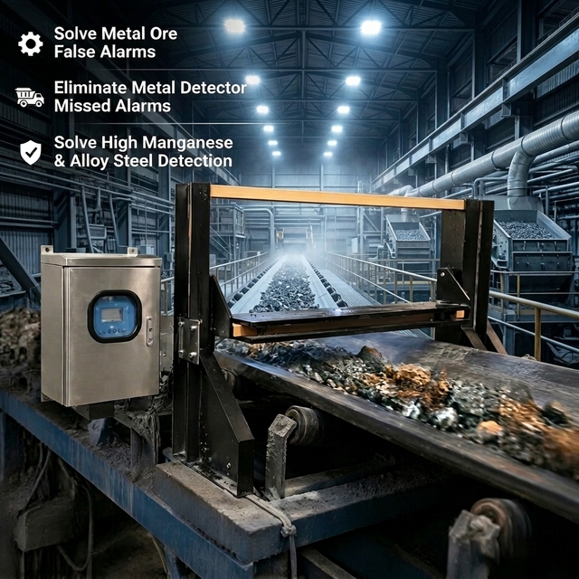 Heavy Duty Hot Metal Detector for Power Station Independent Control Box System Delay Output for Precise Location