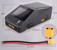 Cargador de Baterías LiPo ToolkitRC Q6AC de 1000W 15A y 4 Canales con Pantalla, Protección Contra Sobrecargas y ESC para Modelos FPV