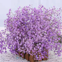Bouquet de gypsophile en gros, fleurs séchées, fleurs de souffle de bébé conservées, couleur blanche pour mariage ou décoration de la maison