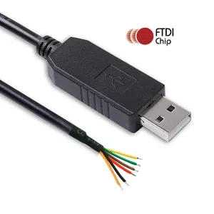 Peng Ying Electronics Supply Componentes de desconto TTL-232R-5V-WE FTDIchip USB para cabo UART com + 5V 3MBaud 12Mbps 1.8m + 5V/75mA - Product Image 2