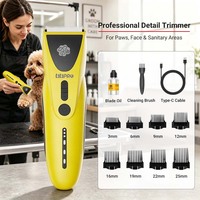 Tondeuse électrique professionnelle pour chien LILIPRO PT306, tondeuse rechargeable pour animaux, rasoir sans fil pour animaux, ensemble de produits de toilettage pour chats
