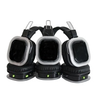 Casque Disco silencieux sans fil Rf F39 et casque de fête émetteur Ensemble de casque Disco silencieux