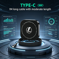 Chargeur sans fil magnétique portable 25 W, charge rapide, compatible avec les téléphones et les smartphones universels