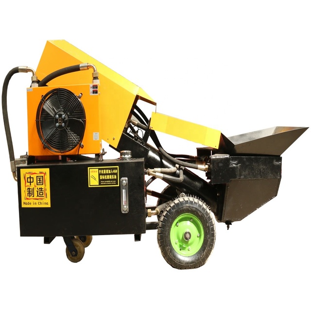Oblique Secondary Construction Column Pump Cement Mortar Spray Machine