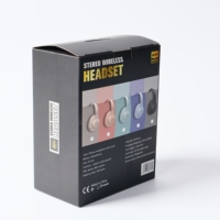 Boîte d'emballage personnalisable pour casque sans fil, épaisseur 2 mm, gaufrage, revêtement UV, boîtes rigides en carton recyclables pour accessoires