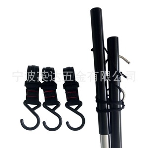 Aluminum Alloy Foldable Camping Clothes Rack 45x2.0x40.5cm Red And Black <b>Collapsible</b> Outdoor <b>Storage</b> Shelf - Product Image 4