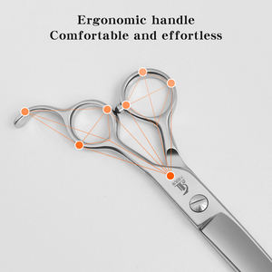 Huisdierverzorging Rechte Schaar 7,5 Inch JP VG10 Staal Scherpe Knipschaar voor Professionele Trimmer Dik Haar Knippen Student - Product Image 6