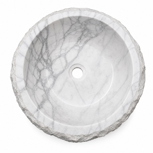 Poulars Wholesale Luxury Wall-mounted Natural Stone Man Made Pedestal Hand Washing Sink Arabescato Corchia Marble Stone Basin - Product Image 3