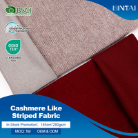 Tissu rayé de type cachemire, doux, chaud et antistatique, conçu sur mesure pour les pulls