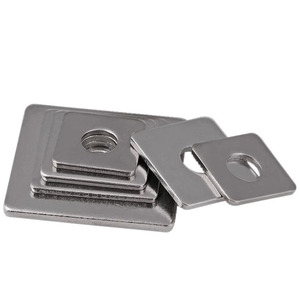 Rondelles carrées spécialement pour les constructions <span class=keywords><strong>en</strong></span> <span class=keywords><strong>bois</strong></span> DIN436 Finition zinc M4M5M8M10M12M16 - Product Image 3
