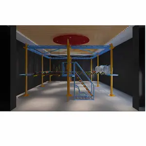 Vasia Touwbaan Apparatuur Indoor Speeltuin Met Trampoline Klimmer Voor Actief Spelen En Avontuur