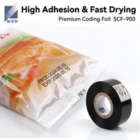Foil Hot Stamping Hitam 30mm*122m untuk Mesin Printer Coder