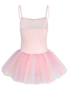 Body da Balletto <span class=keywords><strong>con</strong></span> Glitter e <span class=keywords><strong>Tutù</strong></span> Arcobaleno per Bambine e Ragazze, Abbigliamento da Allenamento per Ballerine - Product Image 2