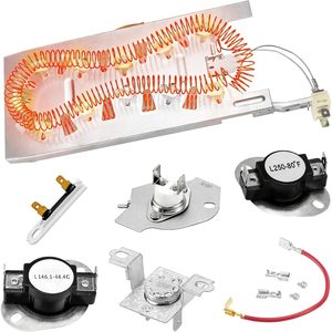 Elemento Calefactor para Secadora WP3387747 1600 1999W para Secadoras Whirlpool Cabrio, Kenmore Elite, Maytag, Bravos, Repuesto - Product Image 1