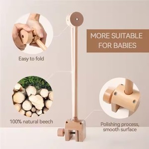 Nuevo Producto Montessori: Soporte Universal para Móvil de Bebé, Brazo de Madera Natural para Colgar Móviles de Bebé - Product Image 6