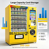 Distributeur automatique intelligent de cartes à collectionner, distributeur de cartes en boîte en libre-service avec écran tactile et paiement sans espèces pour les magasins de jeux